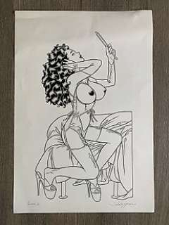 Roberto Baldazzini - 1 Original drawing - Ines - Ines 22 | Catawiki