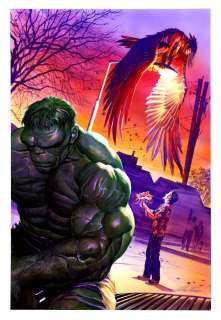 Alex Ross - Immortal Hulk #48 Large Painted Cover (The Hulk, the Harpy [Betty Ross] & Bruce Banner!)