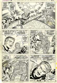 Jack Kirby and Joe Sinnott Fantastic Four #98 page 16 Original Art (Marvel, 1970). For many Silver Age - | Heritage
