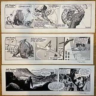 Jordan, Sydney - 3 Bande dessinée originale - Jeff Hawke - H6268 / H6269 / H6280 - 1975 | Catawiki