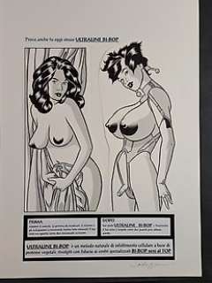 Baldazzini, Roberto - 1 Original drawing - Casa Howard: "Prova anche tu oggi stesso Ultraline - Bi Bop" | Catawiki