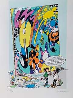 Franquin, André - Gaston - Exemplaire d’auteur signée E.A. - 50 exemplaires - 1 sérigraphie | Catawiki