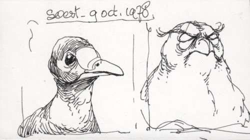 Dulieu, Jean - 1 Original preliminary drawing - Paulus de Boskabouter - Oehoeboeroe en een vreemde vogel. - 1978 | Catawiki