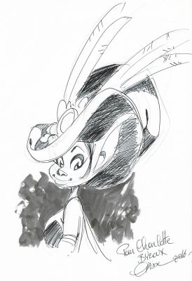 Crisse | Lot 201 - Clochette au pays des merveilles en édition originale, agrémenté d’une dédicace. Proche de l’état neuf. | Septimus