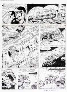 Tibet | Ric Hochet, planche n°25 Ã  l’encre de Chine de… | Millon