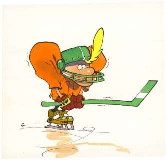 Zep - 1 Original colour drawing - Titeuf - Titeuf et le hockey - 1998 | Catawiki