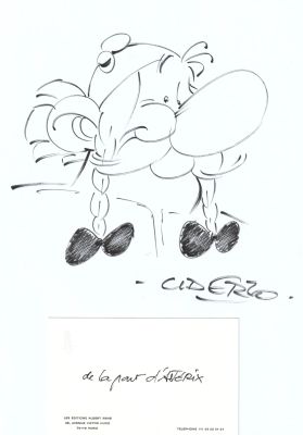 Lot 83 - Albert Uderzo (1927-2020) Portrait d’Obélix circa 1990 Feutre sur… | Fauve Paris
