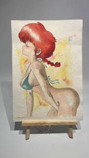 Zanella & Saras - 1 Original colour drawing - Ranma - Excited Ranma - 2024 | Catawiki