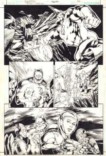 Ivan Reis, Oclair Albert - Rann / Thanagar War: Infinite Crisis Special #1 P.32 - Hawkman, Hawkgirl, And Kilowog - 2006