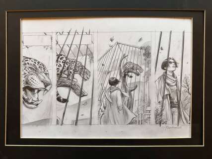 Bosschaert Jan - 1 Original preliminary page - Jaguar 2 - 2002 | Catawiki