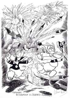 Valerio Held - 1 Original drawing - Topolino - Paperino & Paperoga e l’evento mondano" | Catawiki
