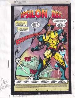 Buccellato, Steve - 1 Mise en couleur - Wolverine - Epsilon Red - 1988