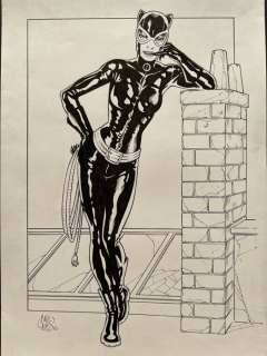 Briones, Philippe - 1 Original drawing - Catwoman - On the Roof - 2012 | Catawiki