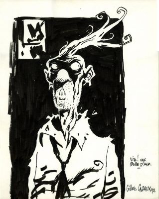 Lot 39 - CAZAUX gilles Dessin au Marker noir Mémoire d’un incapable 1998… | misc / divers