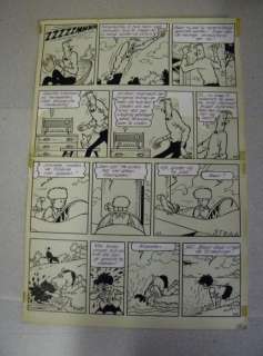 Nys, Jef - 1 Page originale + album de luxe - Jommeke 10 - De Straalvogel - 1962