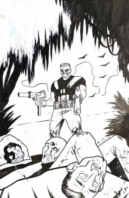 Raymar Brunson | Raymar Brunson - Punisher - Pin-UP / Fan Art | Panel Punk Comics Originals