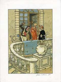 Denis, Jean-Claude - 1 Original colour page - Drôles d’oisifs ou le dernier des La Houpe - 1995 | Catawiki