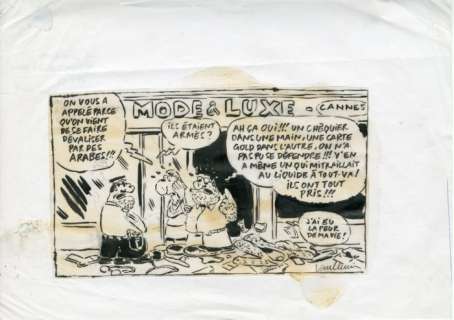 Vuillemin, Philippe - 1 Original drawing - Braquage | Catawiki