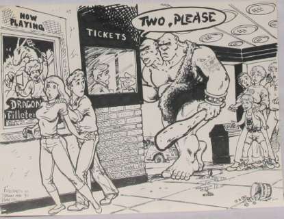 Budd Root | Budd Root Original Published Art, Dragon Magazine #189 Pg 103, 9" X 12", 1991 | ComicArtFans Classifieds