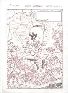 Esteban Original drawing - Uncle Scrooge - D-21004 - The Treasure - 2005 | Catawiki