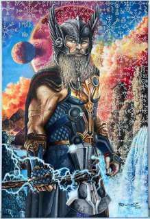 Martin Rodriguez - Thor: God of Gods - Original Oil Painting - Hand Signed | Catawiki