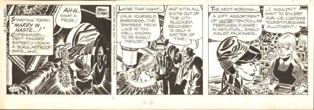 Frank Robbins | Johnny Hazard By Frank Robbins, 4-27-70 | ComicArtFans Classifieds