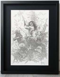 Maren - Conan the Barbarian (Jason Momoa, 2011) - Original Framed Pencil Drawing - Hand Signed - Exhibited | Catawiki