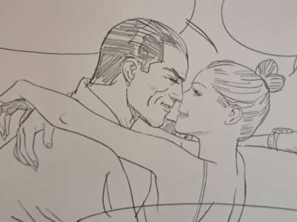 Zaniboni, Sergio - 1 Original page - Diabolik - Una dolce Diabolika coppia | Catawiki