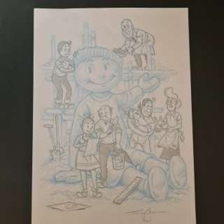 Goossens, Eugeen - 1 Original drawing - Bob et Bobette | Catawiki