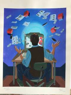 Torres, Daniel - Original colour drawing - Newsweek - Website - 1 - 2000 | Catawiki