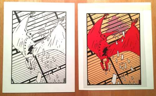 Tardi, Jacques | original drawing + blue drawing (coloring)  - Adèle et la bête | Catawiki