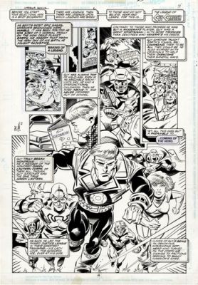 GUY GARDNER: WARRIOR ANNUAL #2 P4 STATON AUSTIN ORIGINAL COMIC ART GREEN LANTERN | eBay US