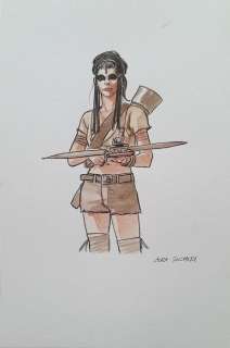 Zuccheri, Laura - 1 Original colour drawing - Thellus - Ariel - 2025 | Catawiki