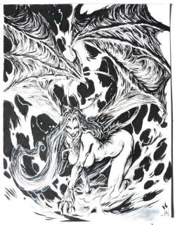 Pontet, Cyril - 1 Original drawing - Succubus - Sellenia la succube - 2024 | Catawiki