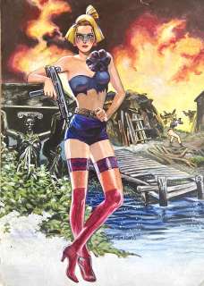 ENRIQUE VILLAGRAN - Original illustration cm. 27,5x38. Gouache. Signed. Code 9453.