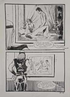 Manara, Milo - 1 Original page - Jolanda n.42 - " La Ballata della Regina" pag. 72 | Catawiki