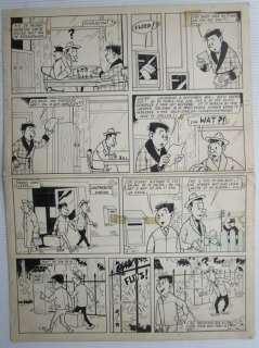Mau, Bob - 1 Original page - Pits en Kaliber - p. 1 uit De hik-o-straler ( 1e plaat van de 1e strip) - 1959 | Catawiki