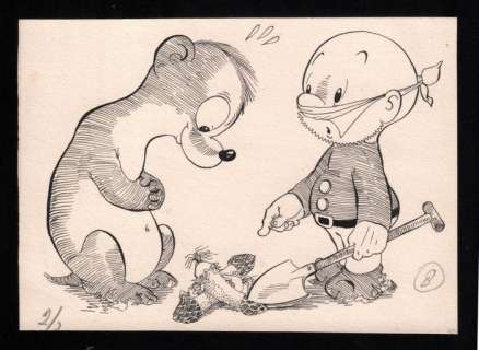 Dulieu, Jean - 1 Original drawing - Paulus de Boskabouter - Paulus en Eucalypta (eerste versie) - 1953 | Catawiki