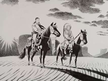 Civitelli, Verger - 1 Original drawing - Tex: Alba sulla Sierra - 2011 | Catawiki