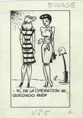 The Ink Archive | Original drawing – Humor – Jordi Buxadé | Origin Of Comics