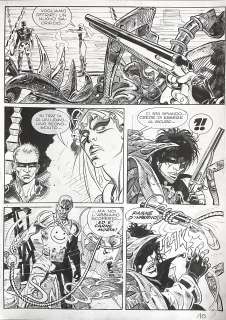 MASSIMO ROTUNDO - Original page for Brendon n. 1. Cm. 25x35. Ink. Code 9675.