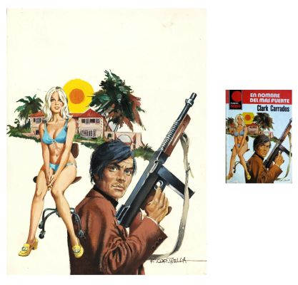 Rafael Cortiella | Original cover- En nombre del más fuerte – Cortiella – (Includes publication) | Origin Of Comics