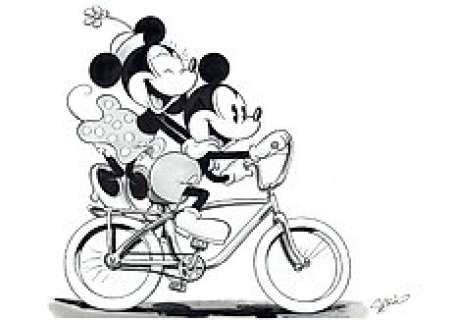 Garrido, Sergio - Original Drawing  - Mickey and Minnie Mouse