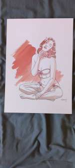 Morancho - 1 Original colour drawing - sara lone - 2019 | Catawiki