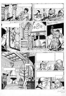 Gilles CHAILLET - Planche originale 10 de VASCO Tome 1 l‘or et le fer