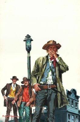 Rafael Cortiella | Original western cover – Pasarse de rosca – Cortiella | Origin Of Comics