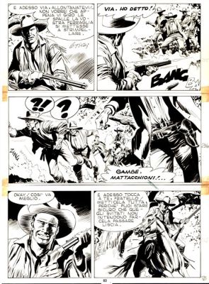 Ticci, Giovanni - 1 Original page - Tex #297 - "Gli Avvoltoi" - 1985 | Catawiki