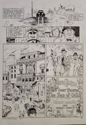 Grenson, Olivier - 1 Original page - Cartland Cross - T04 Le mystère du Loch Ness | Catawiki