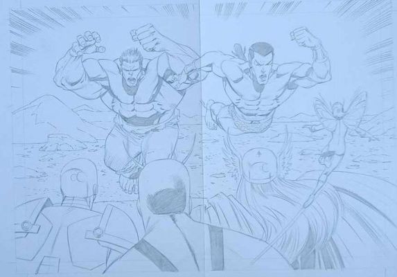 Pat Olliffe - 1 Original page - Captain America Joins The Mighty Avengers - 2012 | Catawiki
