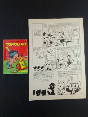 Carpi, Chierchini - 1 Original page - Paperino e il Muro del Riso - 1954 | Catawiki